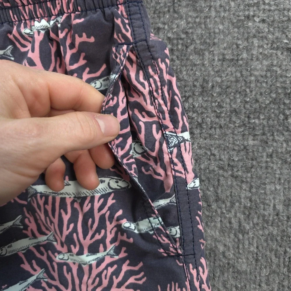 Vilebrequin Swim Trunks Mens L Multicolor Coral Fishes Print Beach Tropical